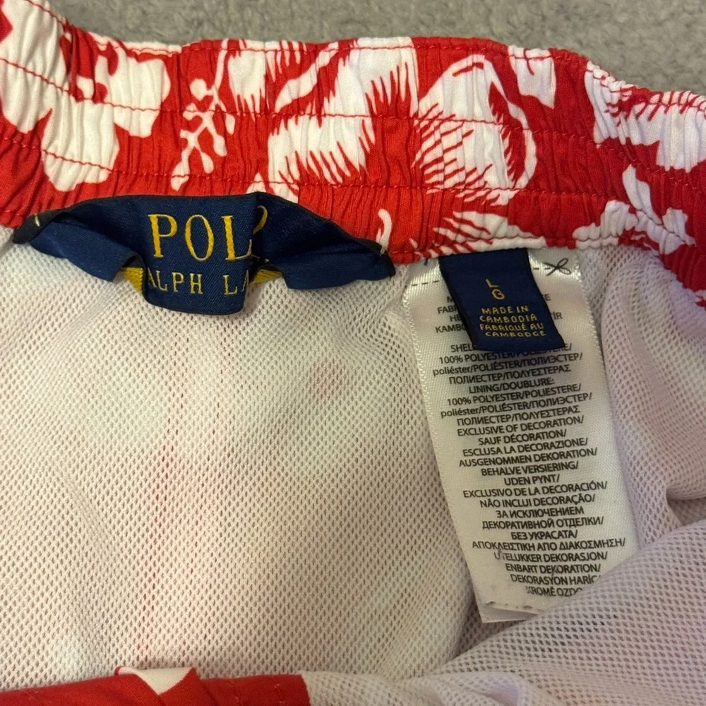 Polo Ralph Lauren mens Hoffman Palm Island Swim Trunks Size L -Limited Edition